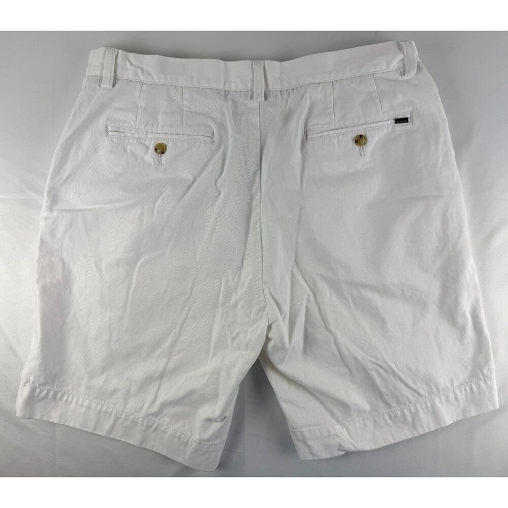 Polo Ralph Lauren Chino Shorts Men’s 35x9 Classic Fit White Cotton - Picture 3 of 9